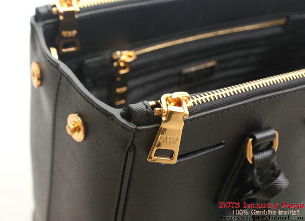 Prada Saffiano Leather 30cm Tote Bag BN1801 Black