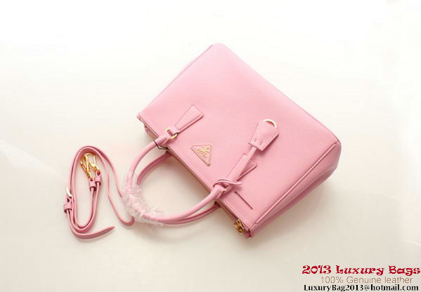 Prada Saffiano Leather 30cm Tote Bag BN1801 Pink