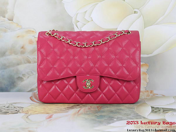 Chanel Classic Flap Bag 1113 Rose Original Cannage Patterns Gold