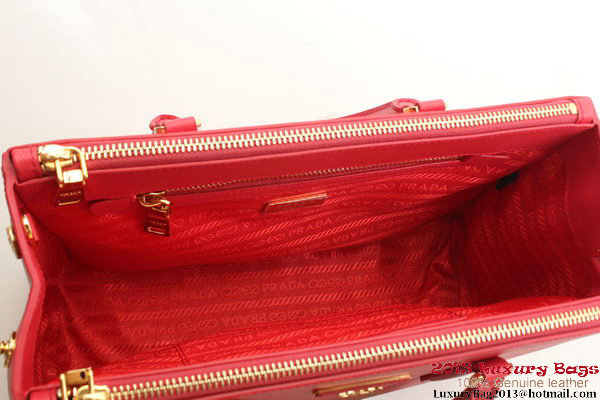 Prada Saffiano Leather 30cm Tote Bag BN1801 Red