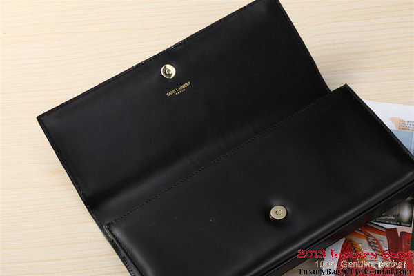 Yves Saint Laurent Classic Monogramme Tassel Clutch Bag Y041 Black