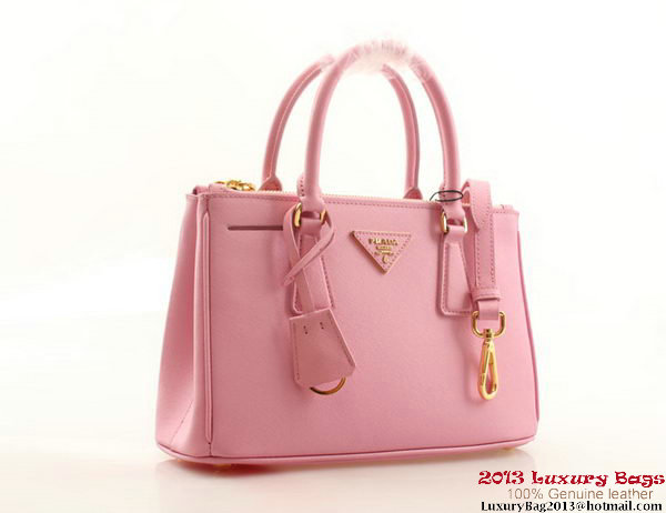 Prada BN2316 Pink Saffiano Calfskin Leather Small Bag