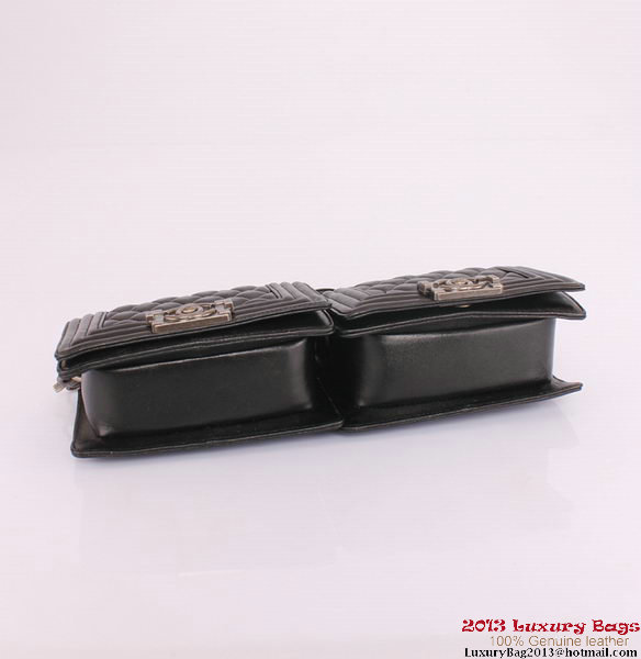 Twin Boy Chanel Flap Shoulder Bag Sheepskin Leather A67078 Black