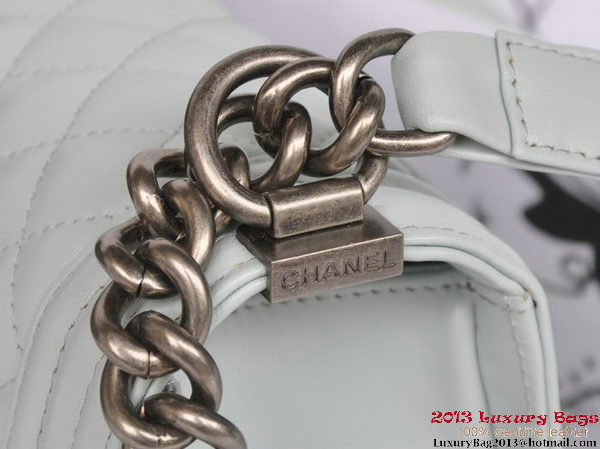 Boy Chanel Flap Shoulder Bag Original Sheepskin Leather A67086 Light Blue