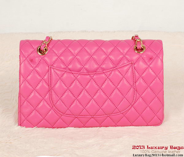 Chanel 2.55 Series Bag Rose Sheepskin Leather 1112 Gold