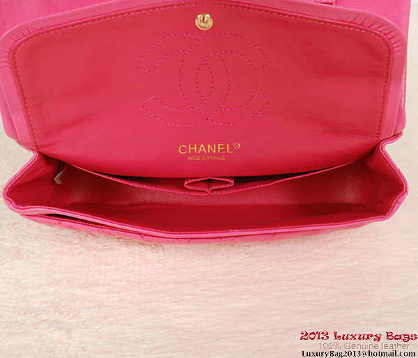 Chanel Classic 2.55 Series Bag Rose Sheepskin Leather 1112 Gold