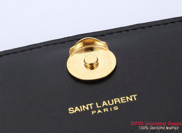 Yves Saint Laurent Small Monogramme Cross-body Shoulder Bag Y042 Black