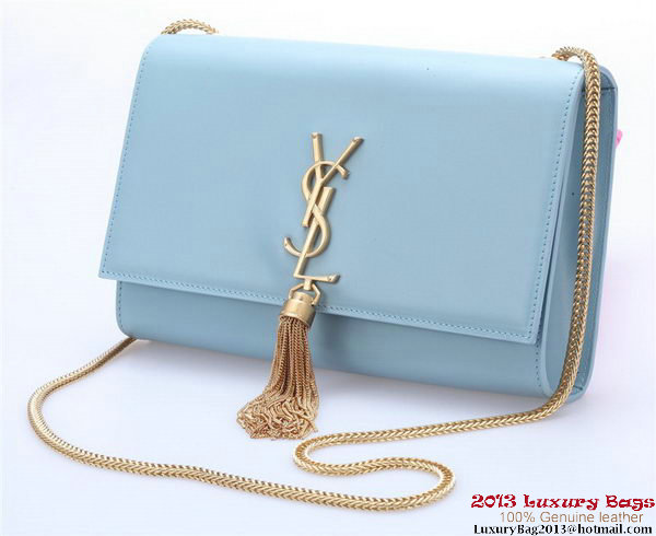 Yves Saint Laurent Small Monogramme Cross-body Shoulder Bag Y042 Light Blue