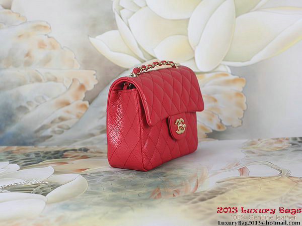 Chanel 1115 mini Classic Cannage Patterns Flap Bag Gold