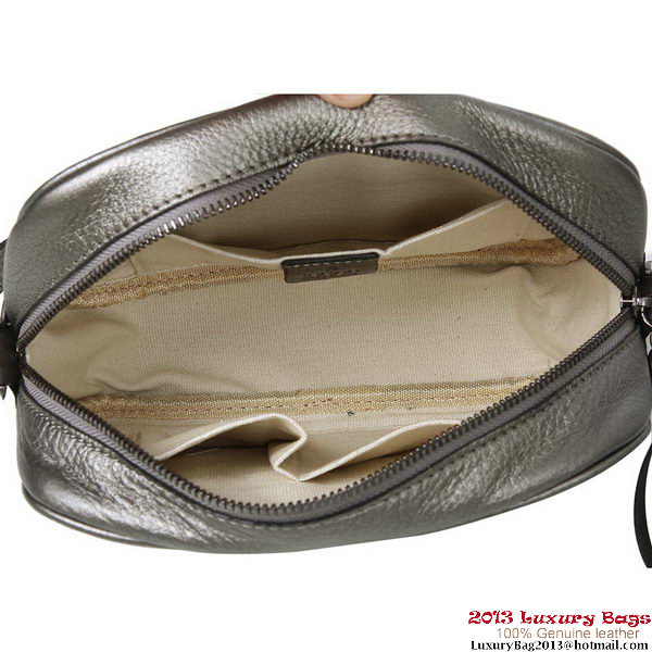 Gucci Soho Calfskin Leather Disco Bag 308364 Silver