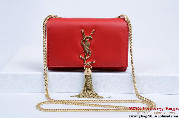Yves Saint Laurent Small Monogramme Cross-body Shoulder Bag 1834B Red