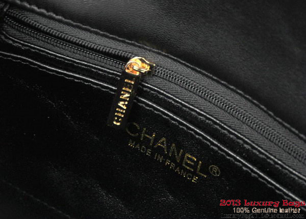 Chanel Classic Flap Bags Black Original Patent Leather A1116 Gold