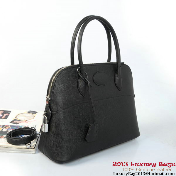 Hermes Bolide Tote Bags Calf Leather Black