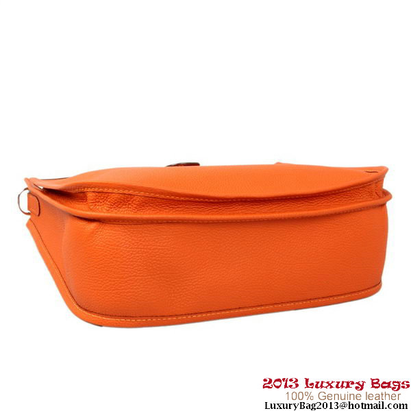 Hermes Evelyn Bag Calf Leather H1188 Orange