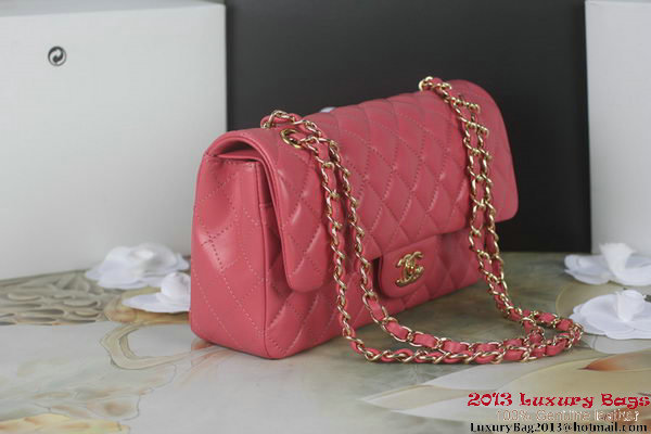 Chanel 2.55 Series A1112 Rose Original Leather Classic Flap Bag Gold