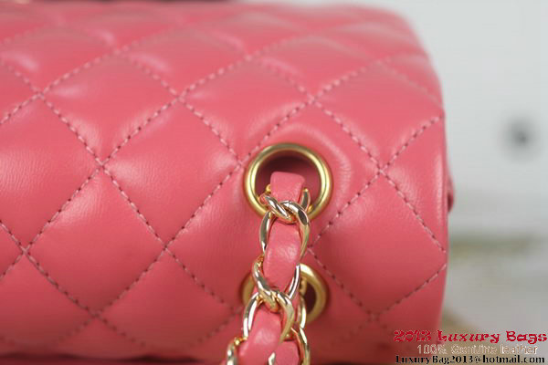 Chanel 2.55 Series A1112 Rose Original Leather Classic Flap Bag Gold