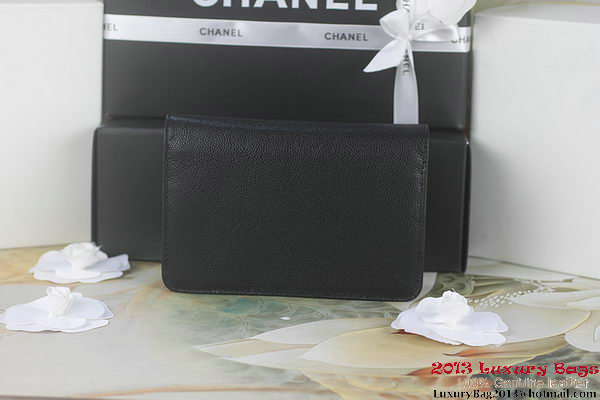 Chanel A48654 Black Original Cannage Patterns Leather mini Flap Bag