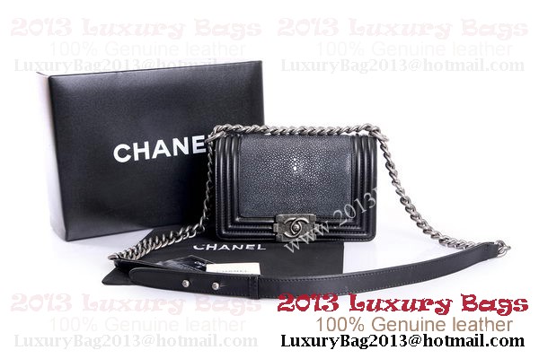 Boy Chanel Flap Shoulder Bag Original Pearl Leather A37006 Black&White Boy Chanel Flap Shoulder Bag Original Pearl Leather A37006 Black&White