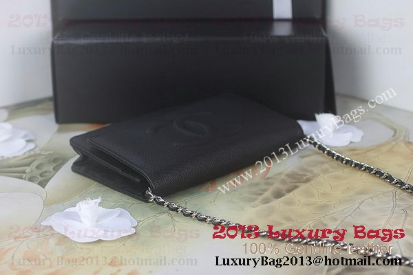 Chanel A48654 Black Original Grainy Leather mini Flap Bag