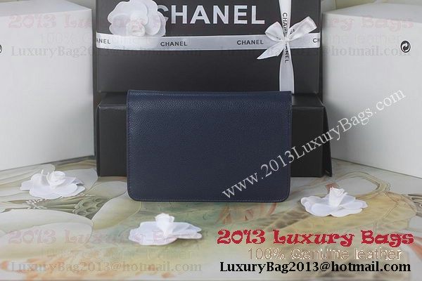 Chanel A48654 Royalblue Original Cannage Patterns Leather mini Flap Bag