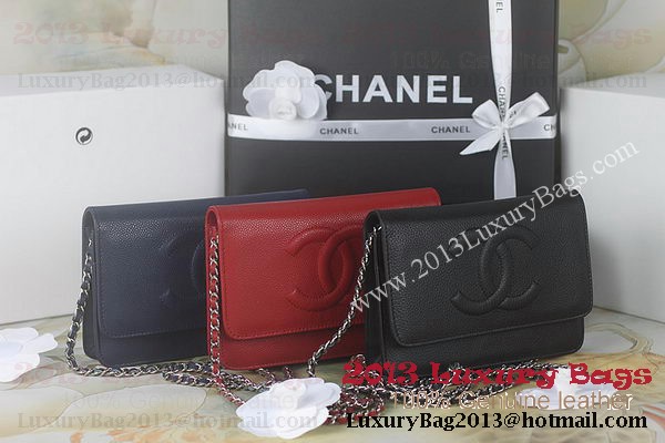 Chanel A48654 Royalblue Original Cannage Patterns Leather mini Flap Bag