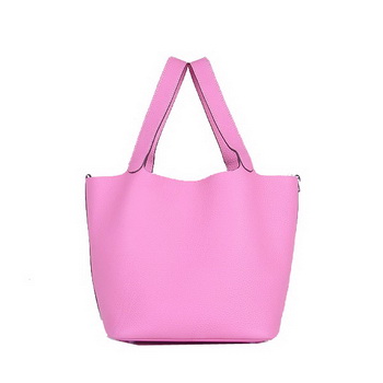 Hermes Picotin Lock MM Bag in Clemence Leather 8616 Pink