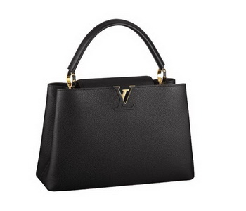 Louis Vuitton Elegant Capucines Bag MM M48864 Black