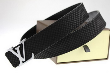 Louis Vuitton Belt LV2051 Black Silver