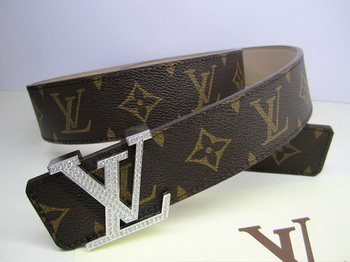 Louis Vuitton Monogram Canvas Belt LV2050 Silver
