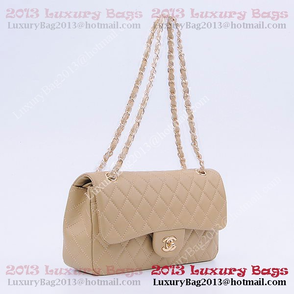 Chanel 2.55 Series Classic Flap Bag 1112 Apricot Sheepskin Gold