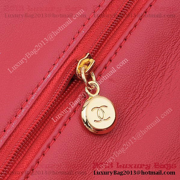Chanel 2.55 Series Classic Flap Bag 1112 Red Sheepskin Gold