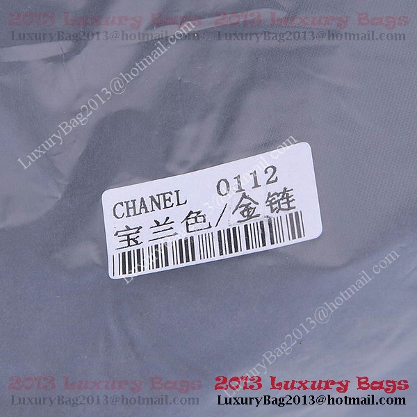 Chanel 2.55 Series Classic Flap Bag 1112 RoyalBlue Sheepskin Gold