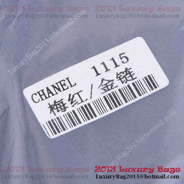 Chanel mini Classic Flap Bag Peach Sheekskin 1115 Gold