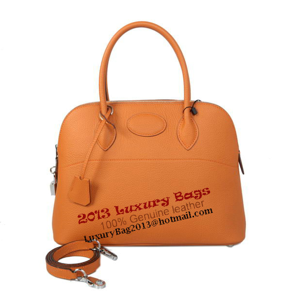 Hermes Bolide 31CM Tote Bags Calf Leather Orange
