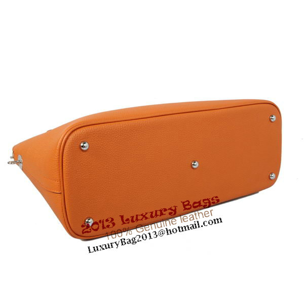 Hermes Bolide 37CM Tote Bags Calf Leather Orange