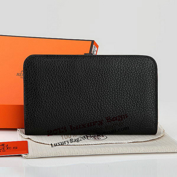 Hermes Dogon Combined Wallet A508 Black