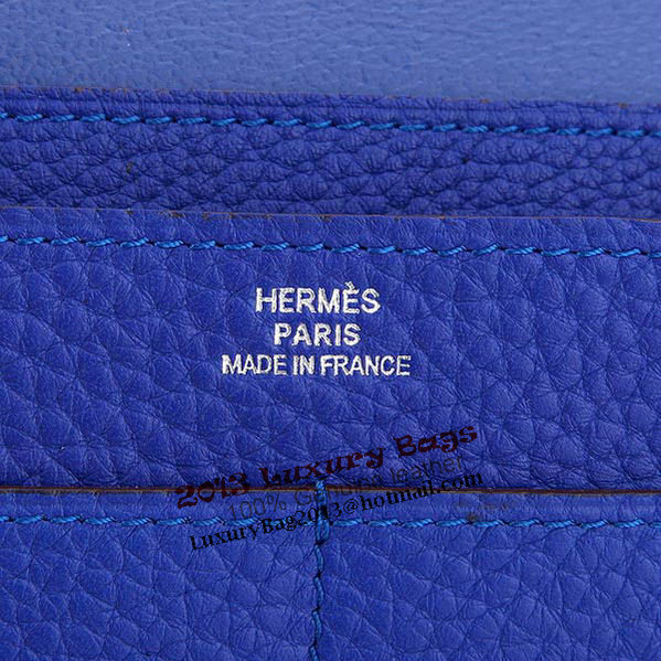 Hermes Dogon Combined Wallet A508 RoyalBlue