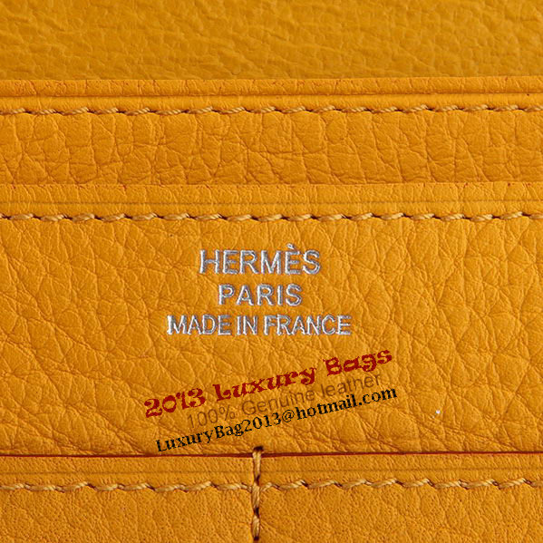 Hermes Dogon Combined Wallet A508 Yellow