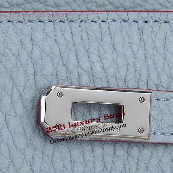 Hermes Kelly Original Leather Bi-Fold Wallet A708 SkyBlue