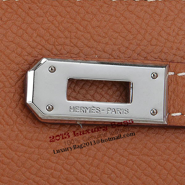Hermes Kelly Original Saffiano Leather Bi-Fold Wallet A708 Camel