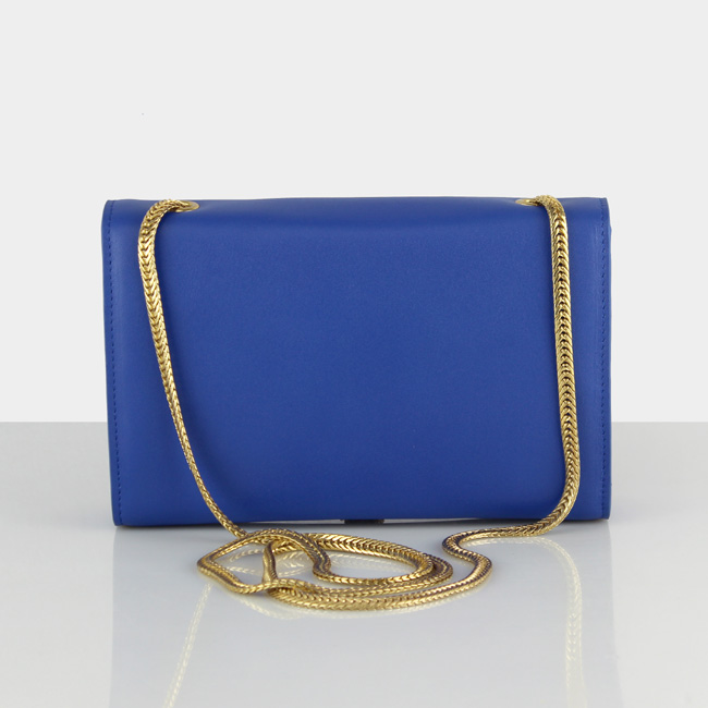 Yves Saint Laurent Monogramme Cross-body Shoulder Bag 66016 Blue