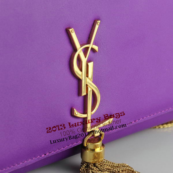Yves Saint Laurent Monogramme Cross-body Shoulder Bag 66016 Purple