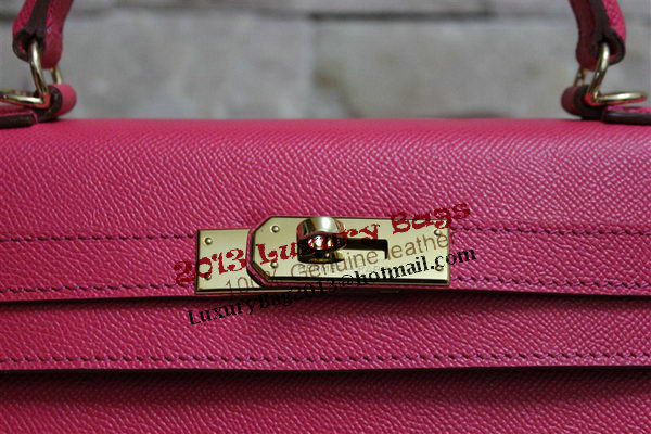 Hermes Kelly 32cm Shoulder Bag Peach Saffiano Leather K32 Gold