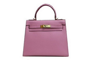 Hermes Kelly 32cm Shoulder Bag Pink Saffiano Leather K32 Gold
