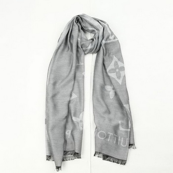 Louis Vuitton Scarves Silk WJLV094 Light Gray