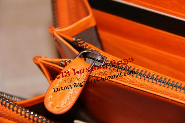 Bottega Veneta Intrecciato Nappa Zip Around Wallet 17004 Light Orange