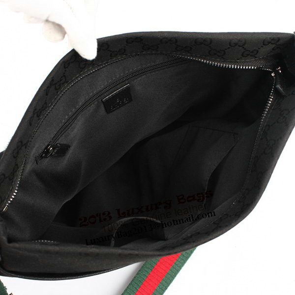 Gucci GG Canvas Medium Messenger Bag 189751 Black