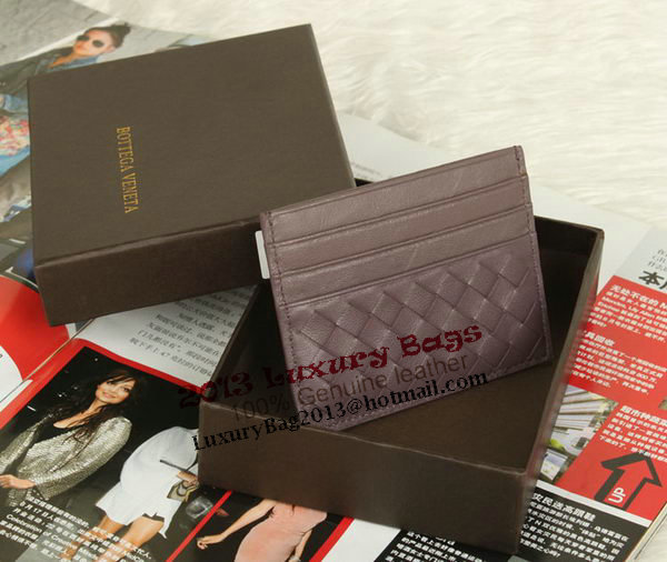 Bottega Veneta Intrecciato VN Card Case 5811 Purple
