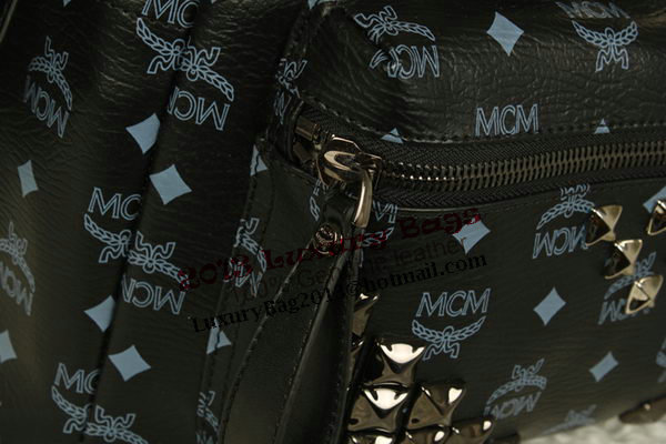 MCM Stark Backpack Jumbo in Calf Leather 8100 Black