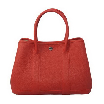 Hermes Garden Party 30CM Bag Calf Leather Red